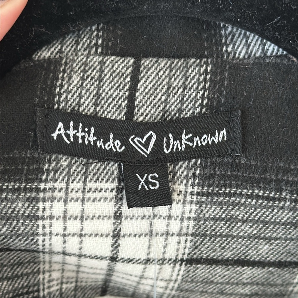 Attitude Unknown Metallic Button Solid Ponte Blazer - Picture 11 of 12